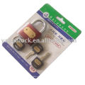 plastic handle key iron padlock